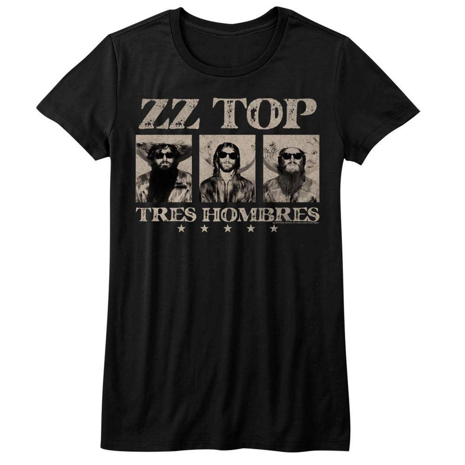 ZZ Top ZZ Top Black Junior Women s T-Shirt 3XL