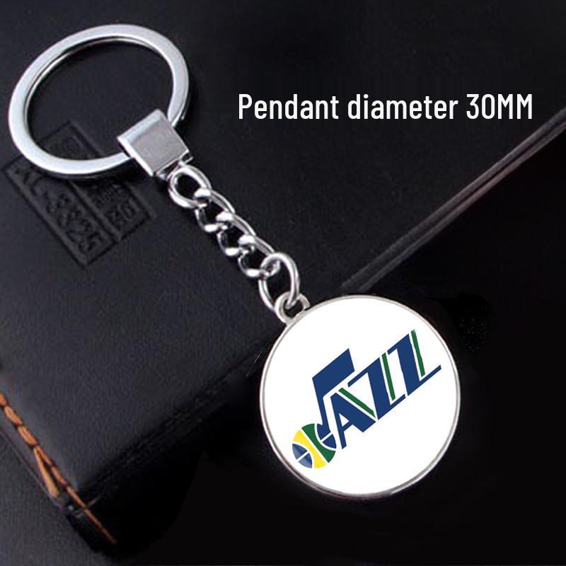 NBA Team Logo Basketball Fan Keychain Pendant