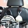 1pcs Storage Holder For Car Headrest Hooks Hanging Purses Auto Fastener Back Seat Organizer PU Leather Rear Rack
