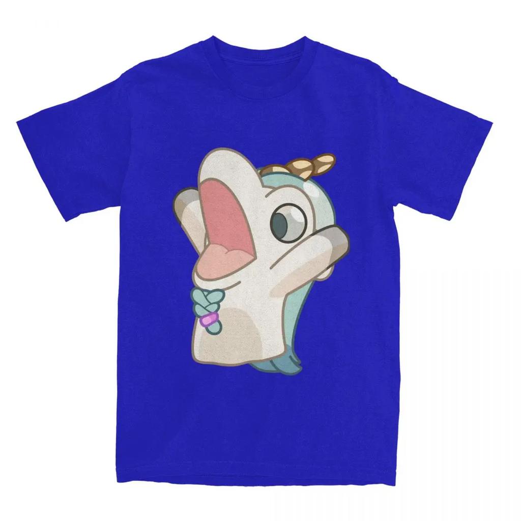 Unicorse Screaming T Shirt Summer Blueyed Anime Vintage T-Shirts Cotton Hip Hop Tee Shirt For Men Short Sleeve Casual Clothes