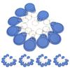 50PCS ICUID Card Token Tag Key Chain 13.56MHZ Copyable for Access Control Time Attendance Parking Lots