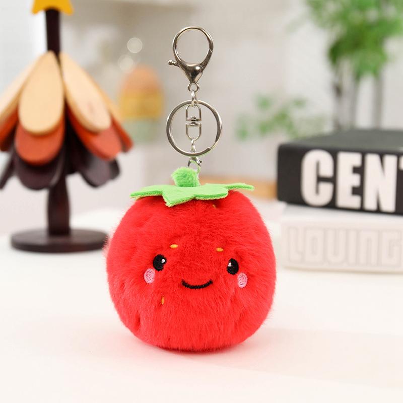 New Mini Cartoon Fruits Vegetables Hanging Toys Delicate Cute Pineapple Watermelon Cabbage Broccoli Doll Kawaii Keychain Decor