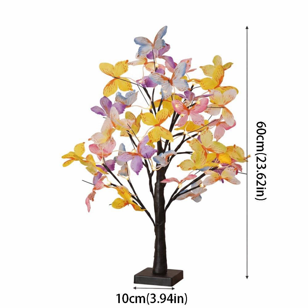 

Rechargeable Butterfly Tree Lamp LED Light LED Night Light for 4.5V Holiday Season чорний