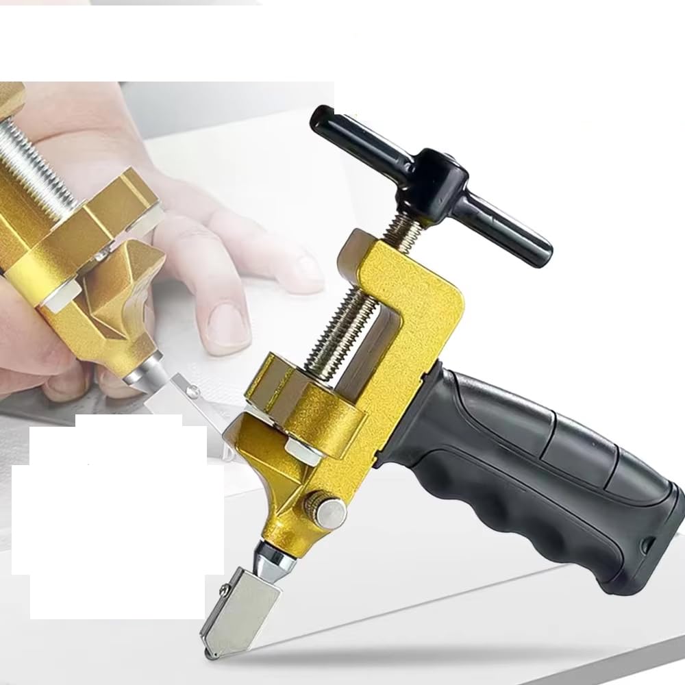 

zmart Diamond Tile and Glass Professional Ceramic and Porcelain Cutting Manual Multifunction Hand Tool with Diamond Ceramic Hole Carbide Drill Cutting