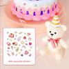 Cake Shape Bubble Machine Automatic Bubble Blowing Toy For Kids Outdoor Play Bubble Maker Toy for Birthday Celebration  Yellow