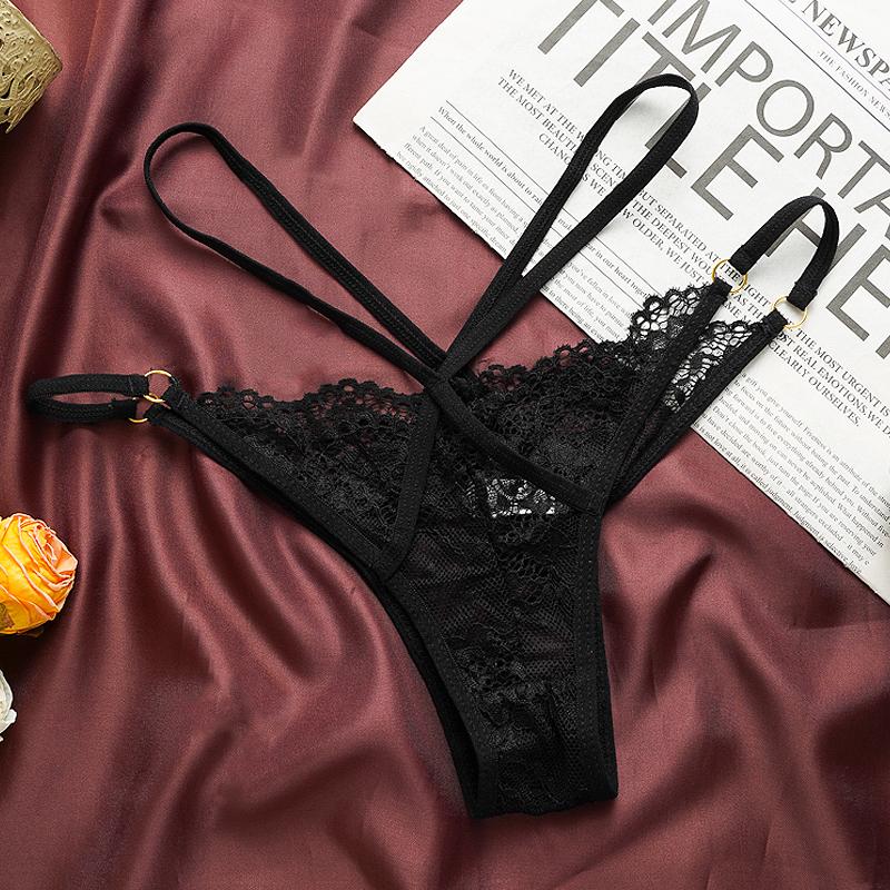 Pure French Desire Aesthetic Lace Underwear, Tight Fitting Low Waist Underwear
