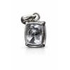 Natural White Sapphire Pendant Jewelry 21.15 Ct 925 Sterling Silver September Birthday Birthstone