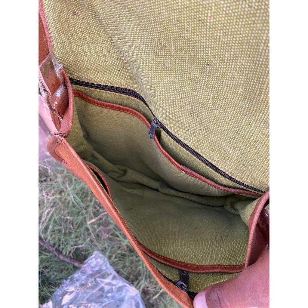 Leather Crossbody Saddle Bag: Vintage Handmade Shoulder Bag