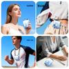 Portable Cooling Waist & Neck Fan: Mini Handheld Electric Fan for Outdoor Use