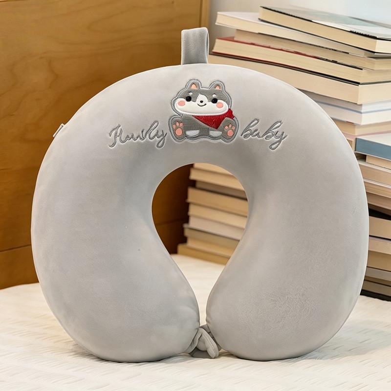 Cartoon Animal Ushaped Memory Foam Neck Pillow For Office Nap Travel Cute Plush Cushion