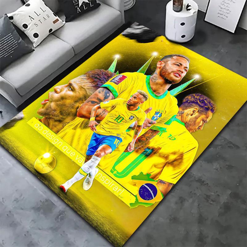 Neymar Carpet Rug for Living Room Bedroom Home Sofa Decoration,Kids play Non-slip Floor Mat