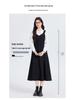 Women's Gray Sleeveless Vest Dress - Academy Style Teacher Interview Outfit