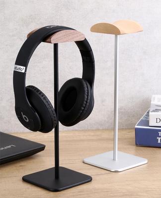 Walnut Wood & Aluminum Alloy Over-Ear Headphone Stand