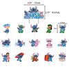 Birthday Stitch Theme Cake Inserts Set With Paper Decor For Events Celebration