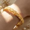 1Pieces Gold Bohemian-style floral bracelet is a suitable jewelry gift for parties, gatherings, and graduation ceremonies, suitable for teachers,