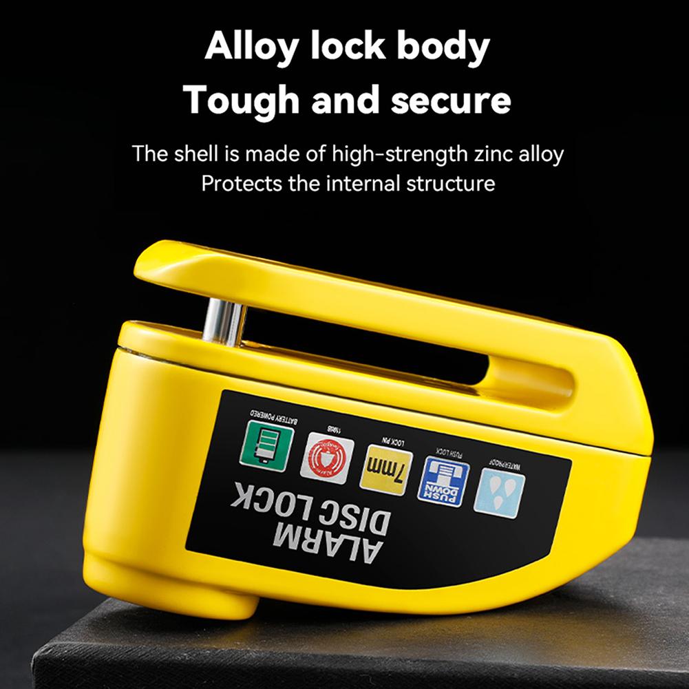 Blocare de frână cu disc pentru roată de motocicletă, antifurt, de securitate, cu alarmă, din aliaj de aluminiu, încuietori de siguranță pentru biciclete pentru bicicletă electrică, scuter