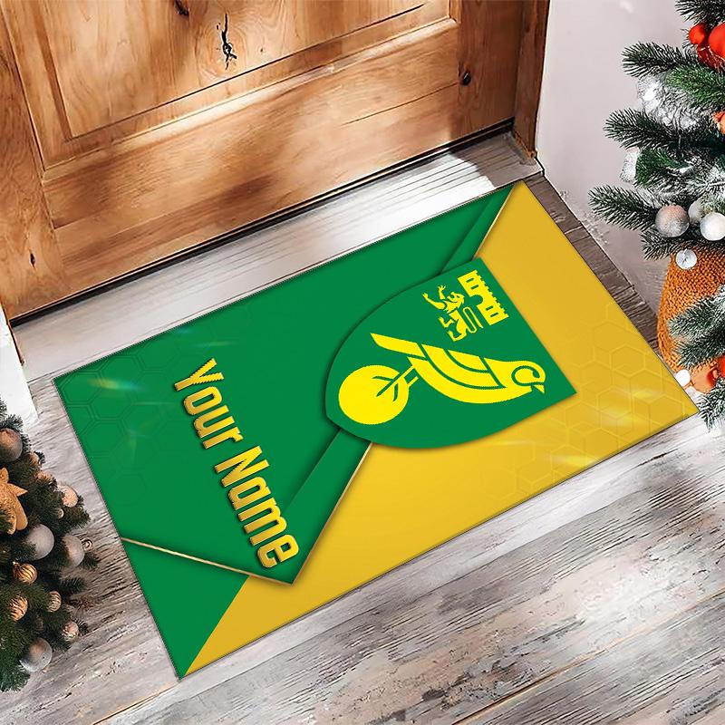 Norwich City Printed Crystal Velvet Rug Non‑Slip Crystal Velvet Carpet For Sofa Bedroom Indoor Home Decoration
