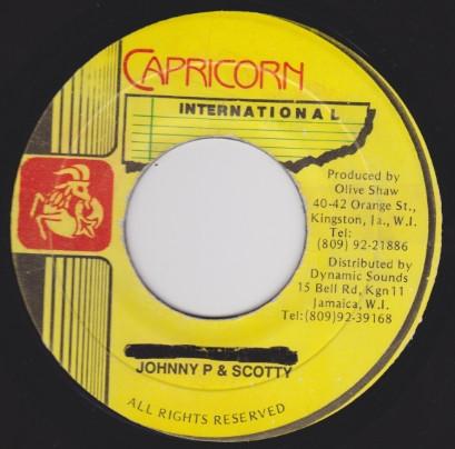 

7inch Record JOHNNY P SCOTTY 2 Send Me The Pillow NONE Capricorn Inter Jamaica Reggae Ska Dub Used