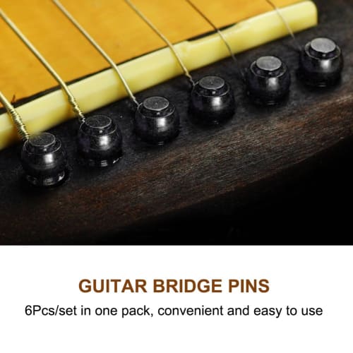 6 Black Endpin Pullers for Guitar Performance Improvement and Exquisite Appearance