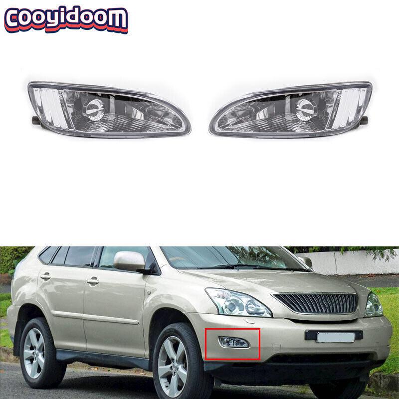 For 2003-08 Lexus RX300 RX330 RX350 Front Bumper Fog Light Lamp DRL With Bulb