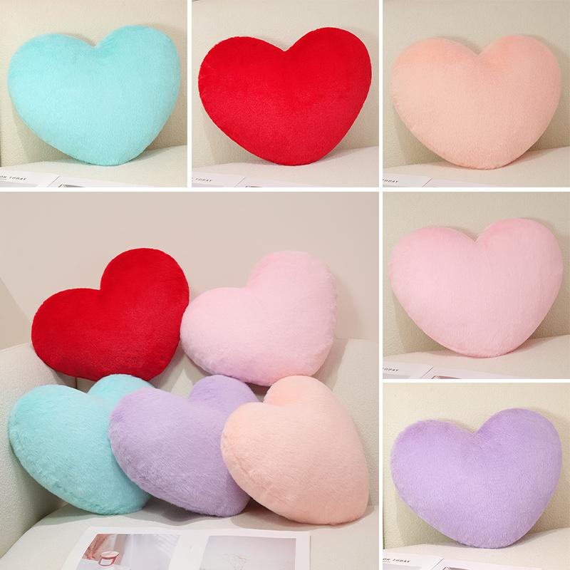 10/36CM Simulation Heart Shaped Plush Throw Pillow Soft Sofa Cushion Stuffed Plushie Toys Cute Small Pendant Valentine's Gifts