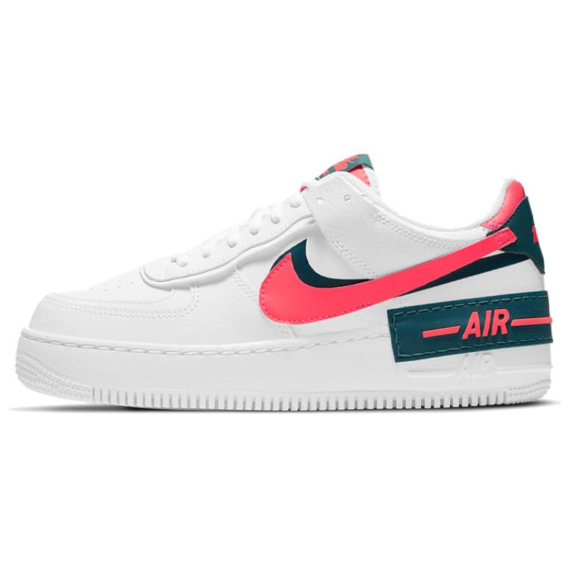 Nike Air Force 1 Shadow 'White Solar Red' Women's Sneakers DB3902-100