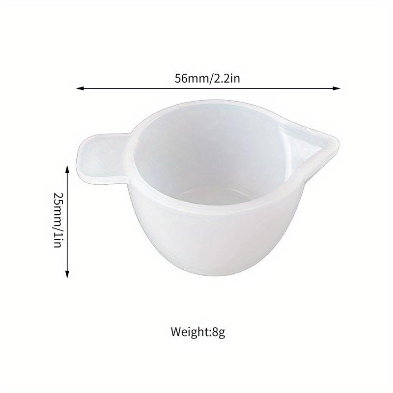 6pcs 25ML Reusable Epoxy Mixing Cup Silicone Mold Accessories Mix The Colors Resin Tool DIY Making