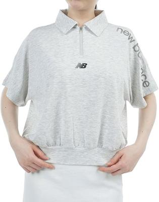 Golf Short Sleeve Big Polo Shirt Quick 0 [New Balance] Women's (Moisture Absorbent, Drying, Stretchy) / 012-5168503 031_White [S]