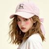 New Breathable Baseball Cap Embroidered Dog Sun Protection Duckbill Hat Korean Style Bow Tie Sun Hat Spring/Summer Caps