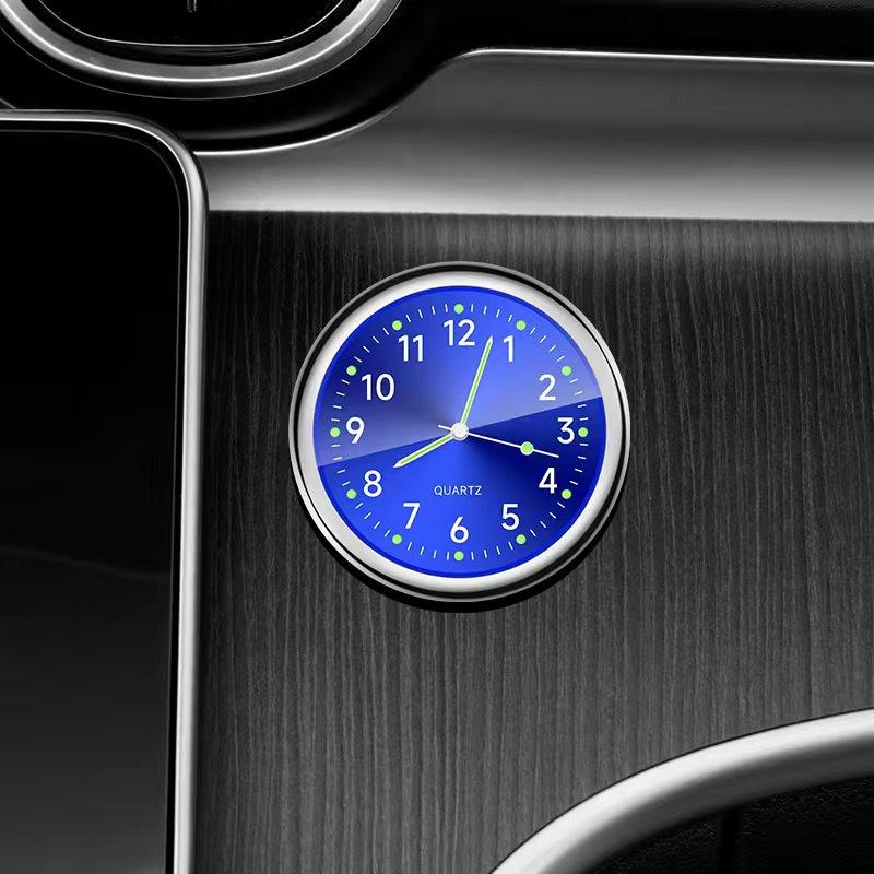 Luxuriöse Auto-Armaturenbrettuhr – Premium-Mini-Quarzuhr für den Autoinnenraum, modernes Design, Autodekor-Zubehör