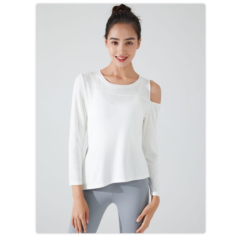 Women Fall Slim Long Sleeve Yoga Wear Fitness Top