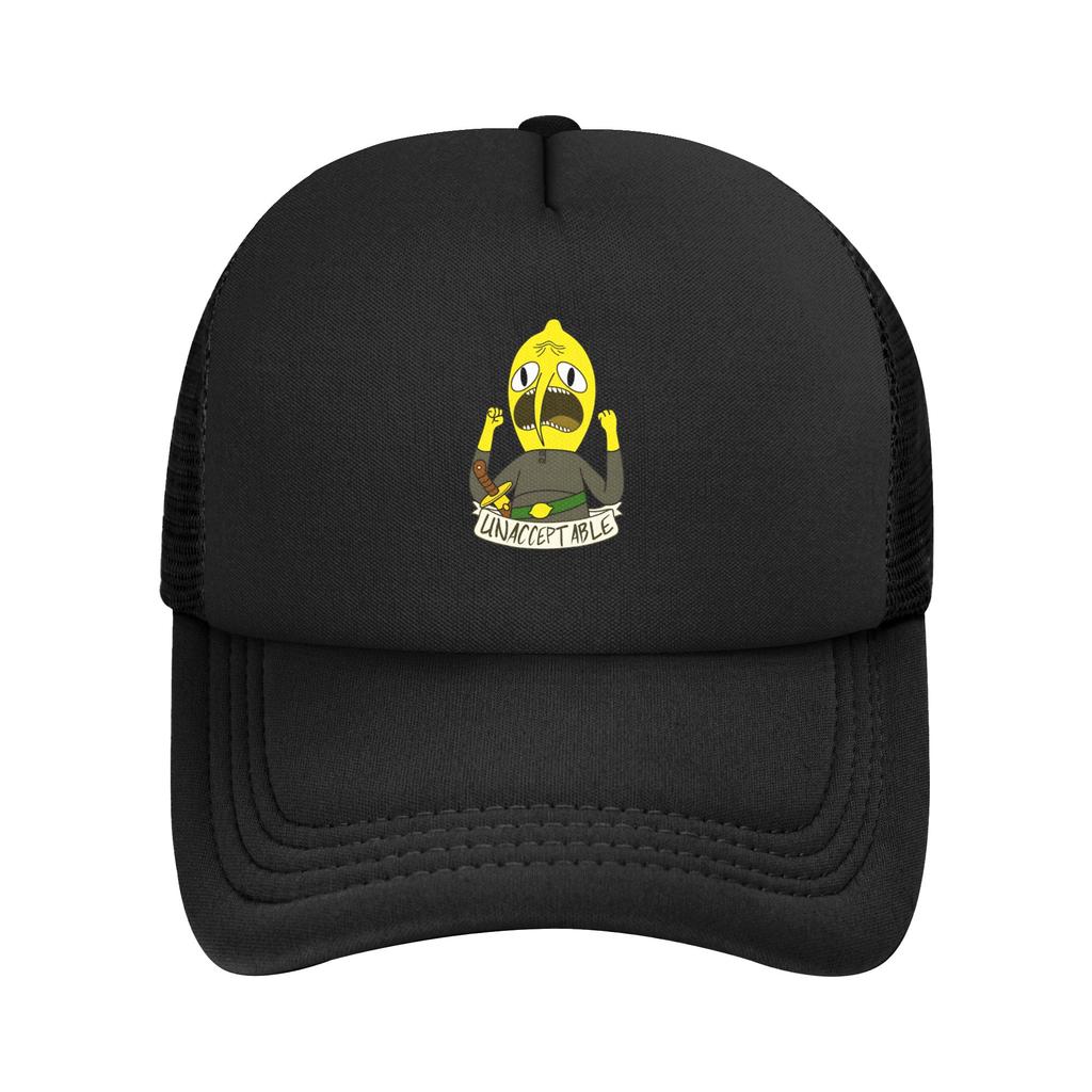 Unisex Lemongrab Cartoon Lemon Trucker Caps Mesh Baseball Caps Snapback Caps Hat Sun Hat Adjustable Sun Caps Washable