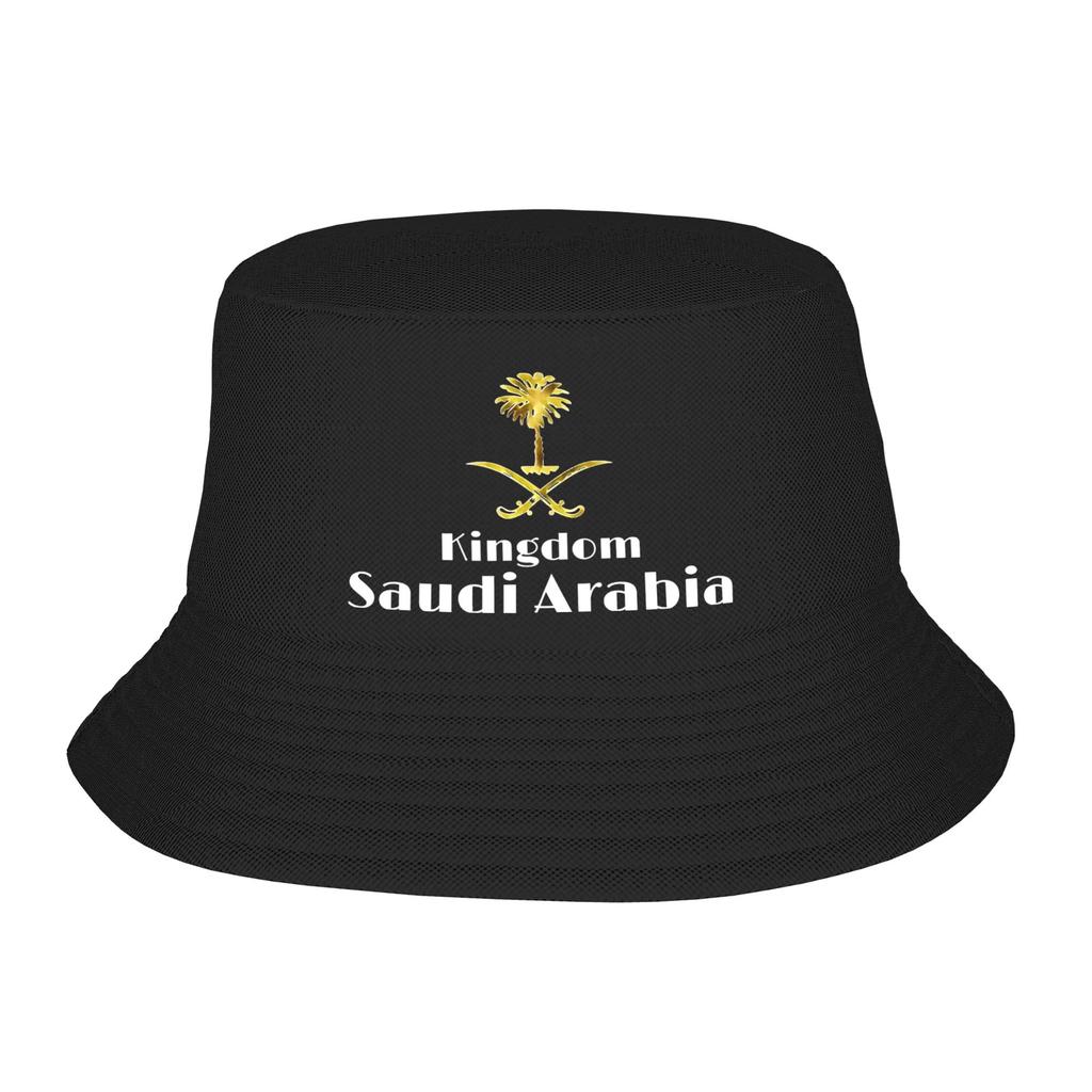 Kingdom Saudi Arabia Bucket Hats for Unisex Women Vocation Saudi National Day Bob Hat for Hiking Caps