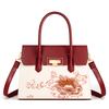 Mother'S Day Gift Premium Embroidery Red Bag Female Bride Large Capacity Medium Mom Wedding Tote