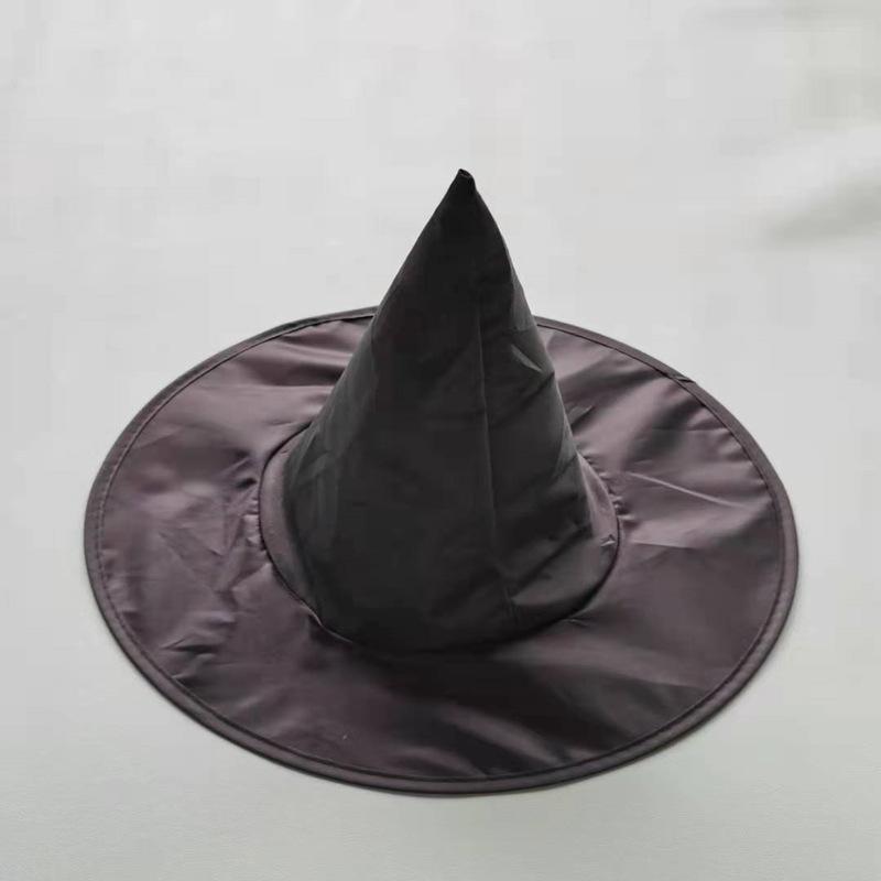 

Шляпа на Хэллоуин, Черная шляпа волшебника, Реквизит для макияжа, Шляпа ведьмы, Голова призрака, Шляпа из оксфордской ткани One Size