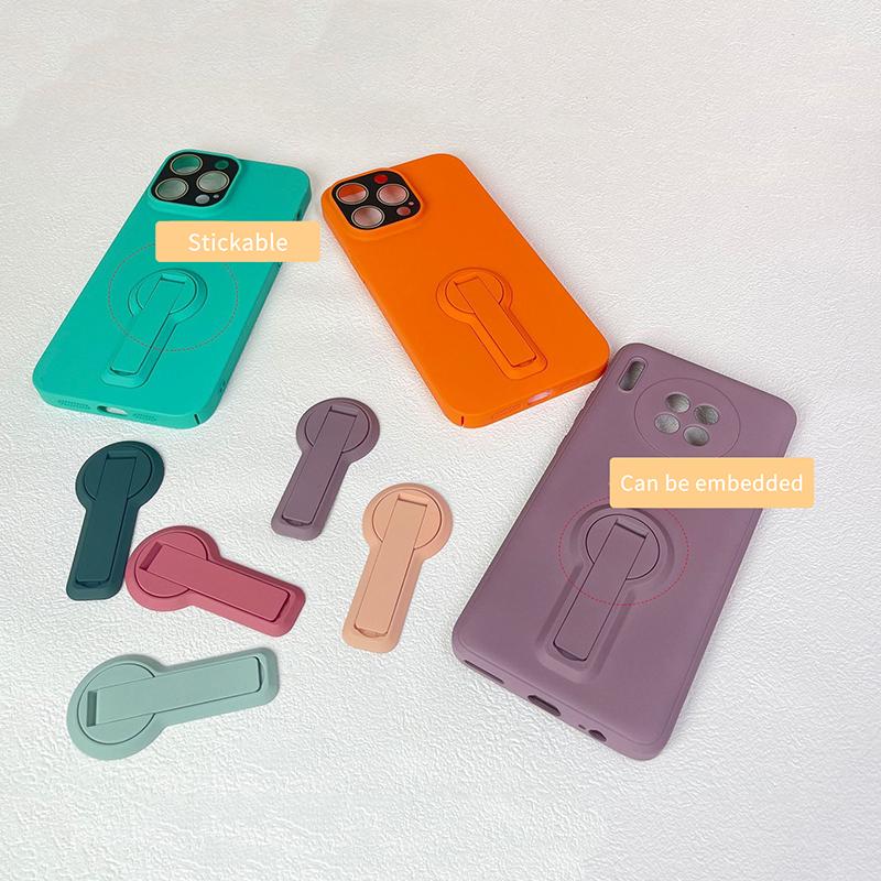 Portable Self Adhesive Phone Holder Cellphone Kickstand Foldable Desktop Phone Mount Stands Bracket For Iphone For Android