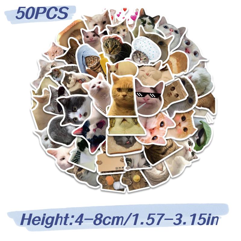 

Набор из 50 шт. наклеек с граффити кошек, водонепроницаемые, для ноутбука, чемодана, воды, бутылки