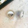 Pearl Mirror Bowknot Royal Crown Suport telefon drăguț Inel pentru Iphone Universal Android Suport telefon pliabil pentru doamnă, femei, fată