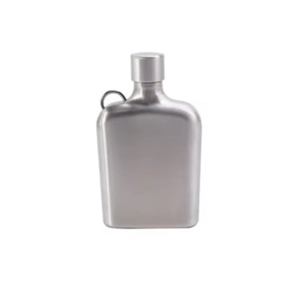 

Бутылка для воды 240 мл фляжка из нержавеющей стали прочная дорожная фляжка с защитой от падений бутыль для спиртного на открытом воздухе серебряный