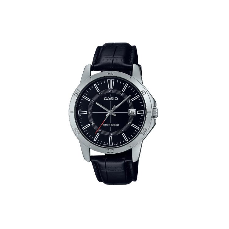 CASIO Men Standard Series Black Watch MTP-V004L-1C MTP-V004L-1C Black Dial