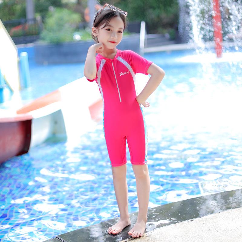 Children's Boys' One-Piece Swimsuit & Baby Swim Trunks Set - Summer Swimwear for Boys