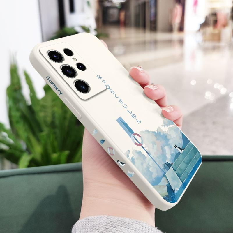 

Kitten Block Phone Case For Samsung Galaxy S25 FE S24 S23 S22 S21 S20 S10 Ultra Plus FE Note 20 Ultra 10 Plus Cover Galaxy S20 Ultra