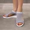 Fashion 2025Sandals Women Summer  New Open Toed Flat Roman   Flying Woven Hollow Platform Sports Sandals Flat