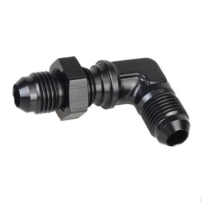 Schott-Kraftstoffanschluss 90 Grad Aluminium Drehgelenk Adapterstück Schwarz