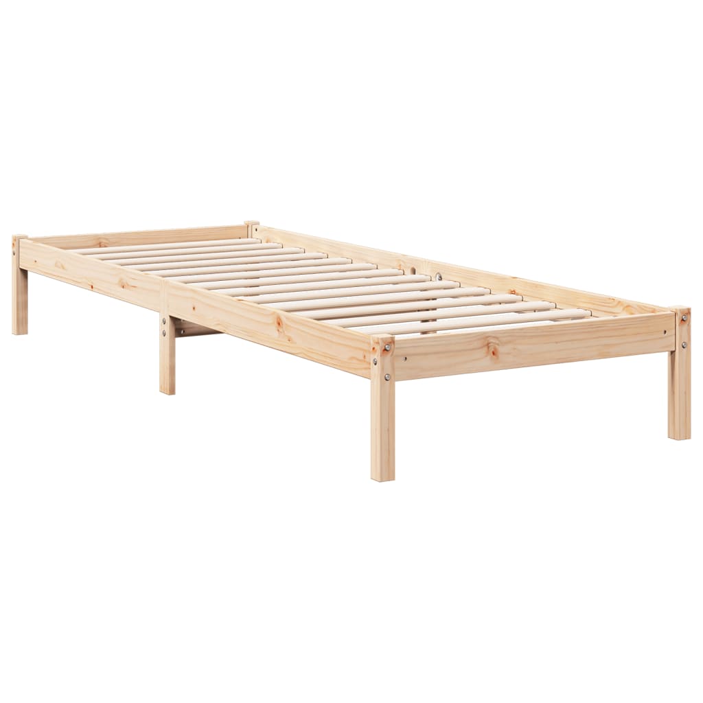 Vidaxl Dłuższe Łóżko Bez Materaca, 80X210 Cm, Lite Drewno Sosnowe