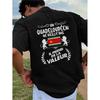 Guadeloupe Flag T-Shirt with French Creole Pride Slogan & Lion Back Print - Cultural Heritage Crew Neck Short Sleeve Shirt Suitable for Casual Wear,