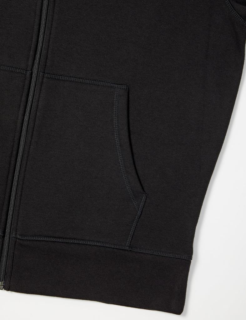 Amazon Essentials Men's Zip-Up Fleece-Lined Hoodie, Black, Size 2XL