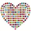4 Sheets Bling Rhinestone Stickers Self-Adhesive - Round Crystal Gem Stickers for DIY Crafts, Makeup, Nail Art and Party Decor