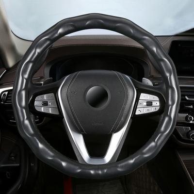 Auto-Lenkradbezüge Atmungsaktives, rutschfestes, ultradünnes, schweißabsorbierendes Lenkrad aus Schaffellimitat Autozubehör