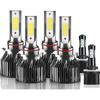 Compatible For Chevy Silverado 1500 2500HD 2007 2008 2009 2010 2011 2012 2013 2014 2015 Bulbs, 9005 H11 High/Low Beam With 5202 Fog Light Bulbs, 600%